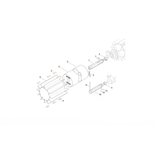 STIHL  Walec szczotkowy 4602 730 0600